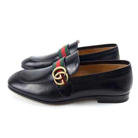 black gucci dublin loafers|gucci leather loafers.